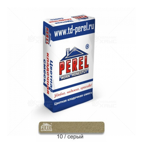 Цветной раствор для кладки Perel NL 0110 серая 25кг