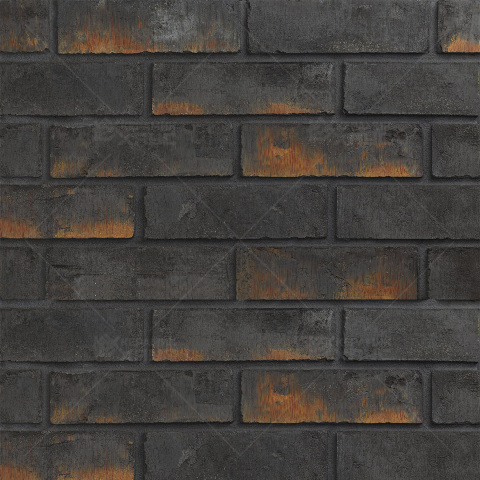 Плитка облицовочная рядовая Wandermode Armschwung AP090NF15 Schwarzes Feuer 240x71x15