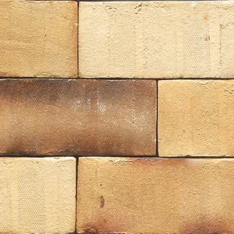 Клинкерный облицовочный кирпич Wasserstrich WF 212/104/50 Nr. 35KS Creme nuanciert Kohle Spezial