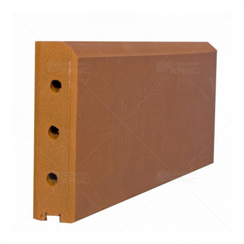 Бордюрный камень красный КR 305*37*130