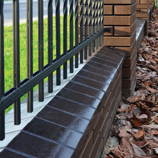 гребень заборный клинкерный KING KLINKER Нота цинамона (06)  445*250*90