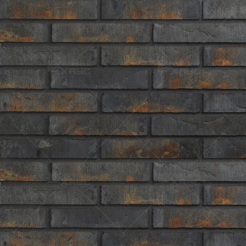 Плитка облицовочная рядовая Wandermode Armschwung AP090DF30 Schwarzes Feuer 250x50x30
