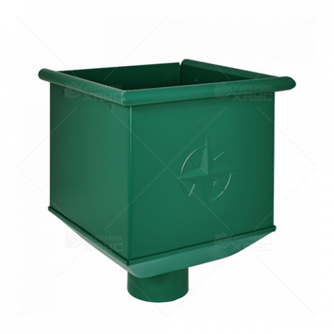 Воронка водосборная Aquasystem 150/100 RAL6005 (зеленый мох)