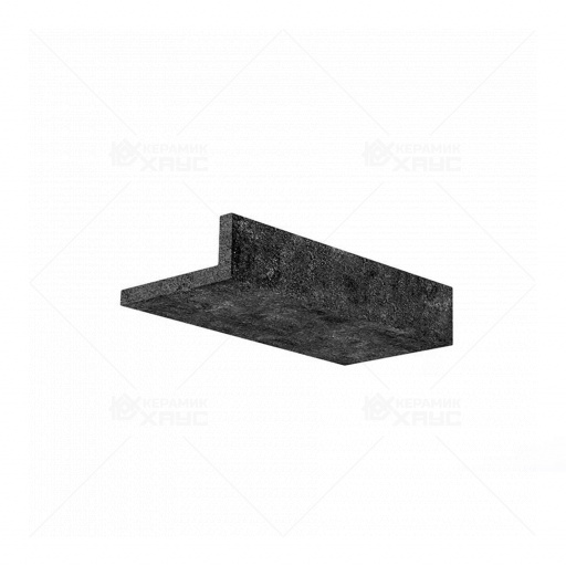 Плитка облицовочная горизонтальная угловая Wandermode Armschwung AH070DF15 Bronze-Schwarz 250x50/115