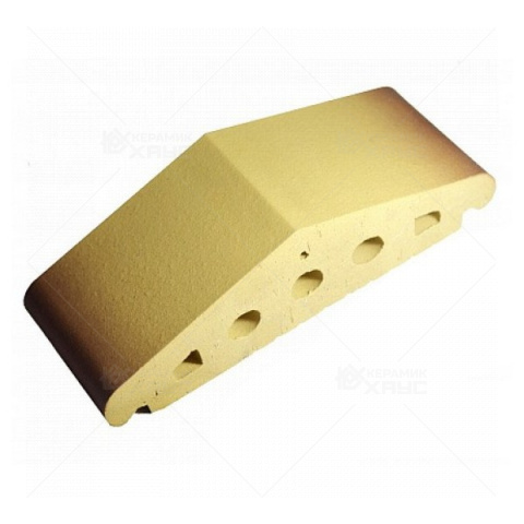 Профильный кирпич К25 310*65*85 желтый тушевой