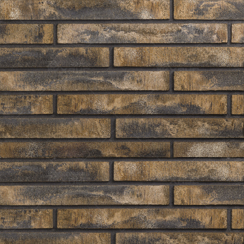 Плитка облицовочная горизонтальная угловая Wandermode Armschwung AH070L20 Bronze-Schwarz 440x52/105x