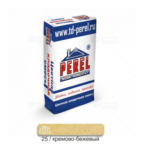 Цветной раствор для кладки Perel SL 0025 кремово- бежевая 25кг