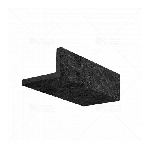 Плитка облицовочная горизонтальная угловая Wandermode Armschwung AH070NF15 Bronze-Schwarz 240x71/115