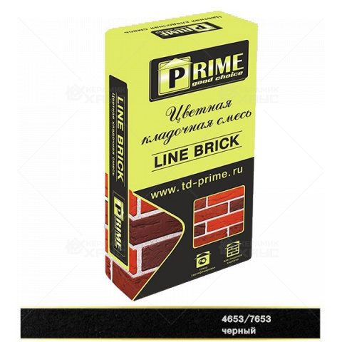 Цветной раствор для кладки Prime LineBrick "Klinker" 7653 черный 25кг